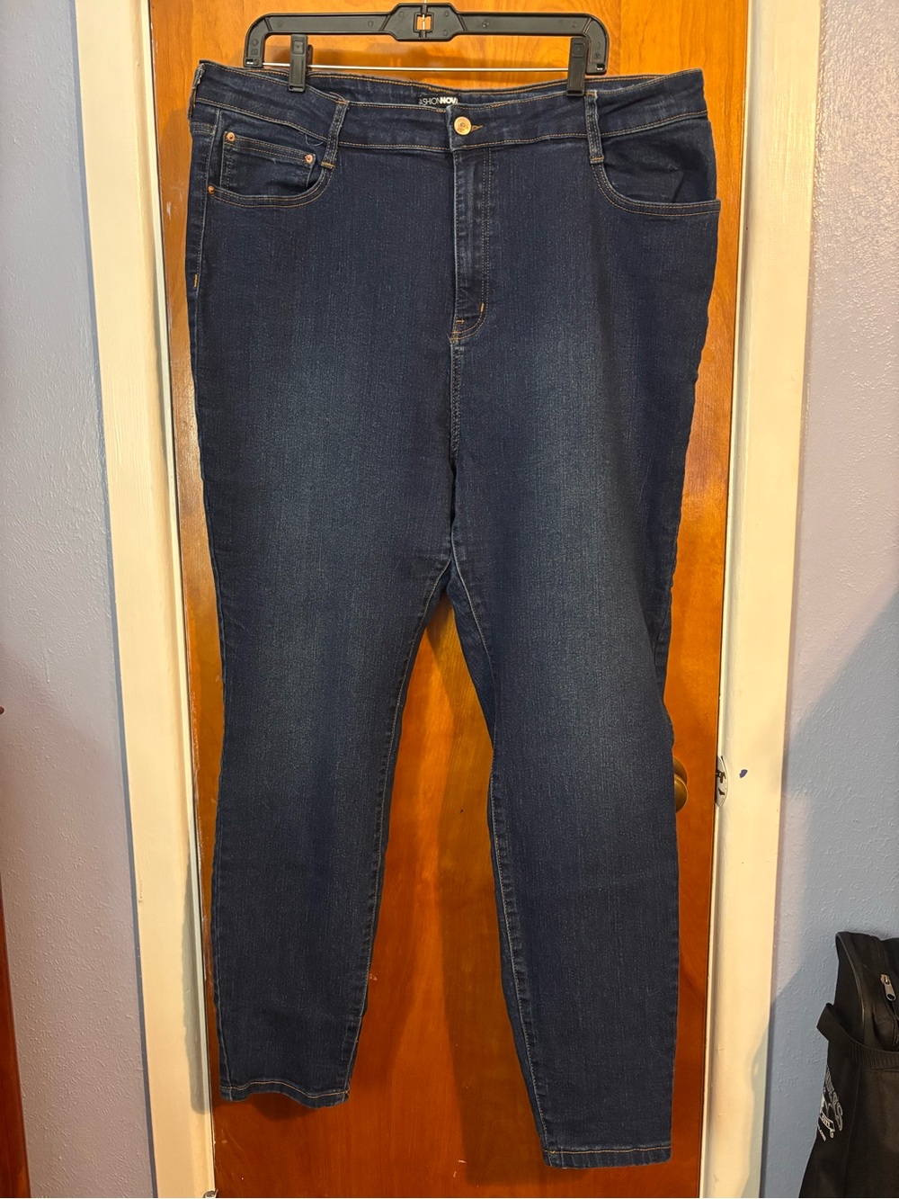 Fashion Nova Dark Indigo High-Rise Skinny Jeans